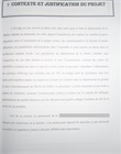 Description et justification du projet